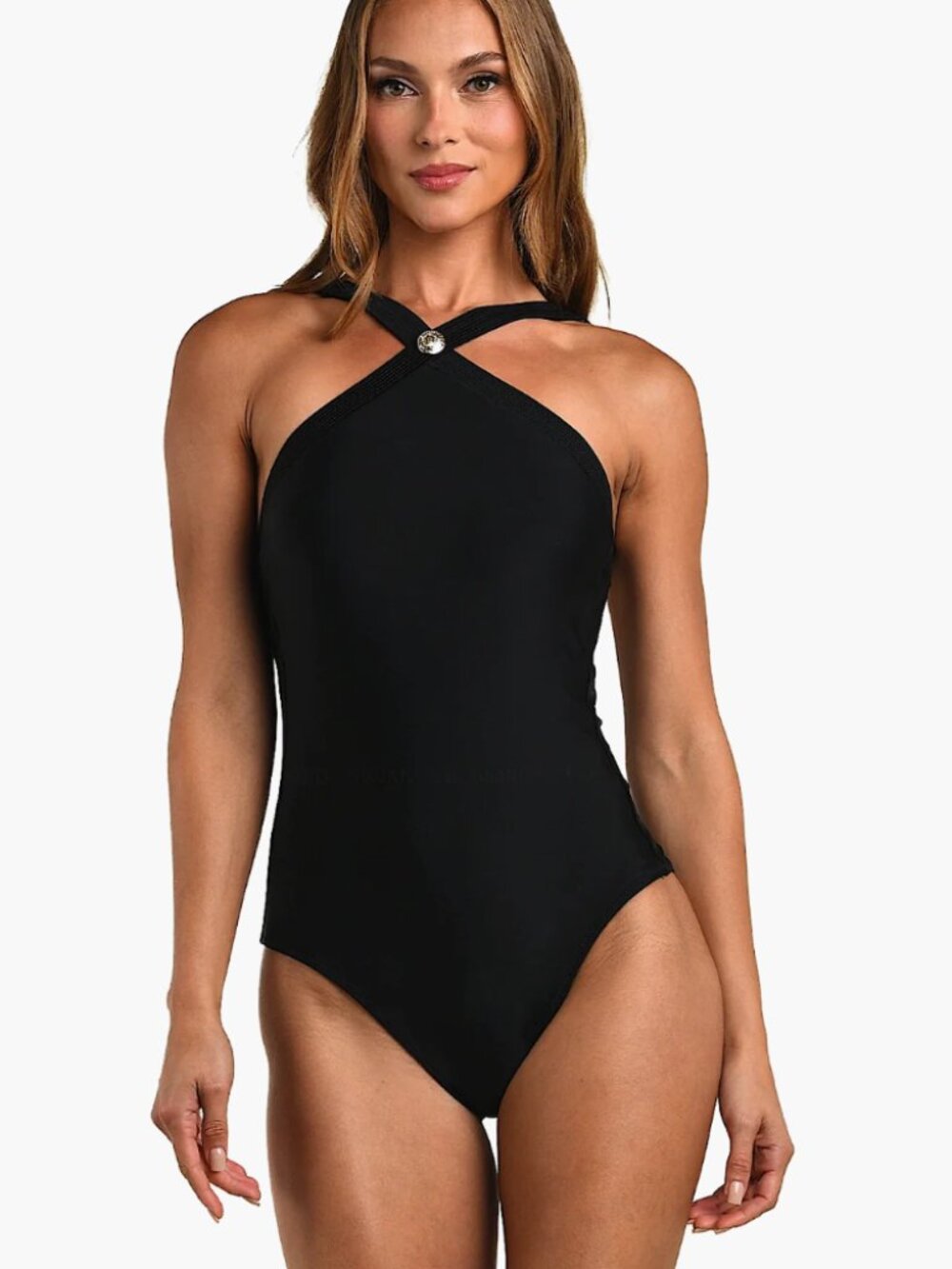 L'AGENCE Gabrielle Halter One-Piece Swimsuit Size Medium NEW